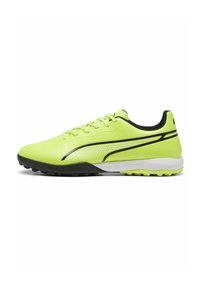 Puma - KING MATCH TT  - Scarpe da calcetto con tacchetti - electric lime black Immagine in miniatura 1