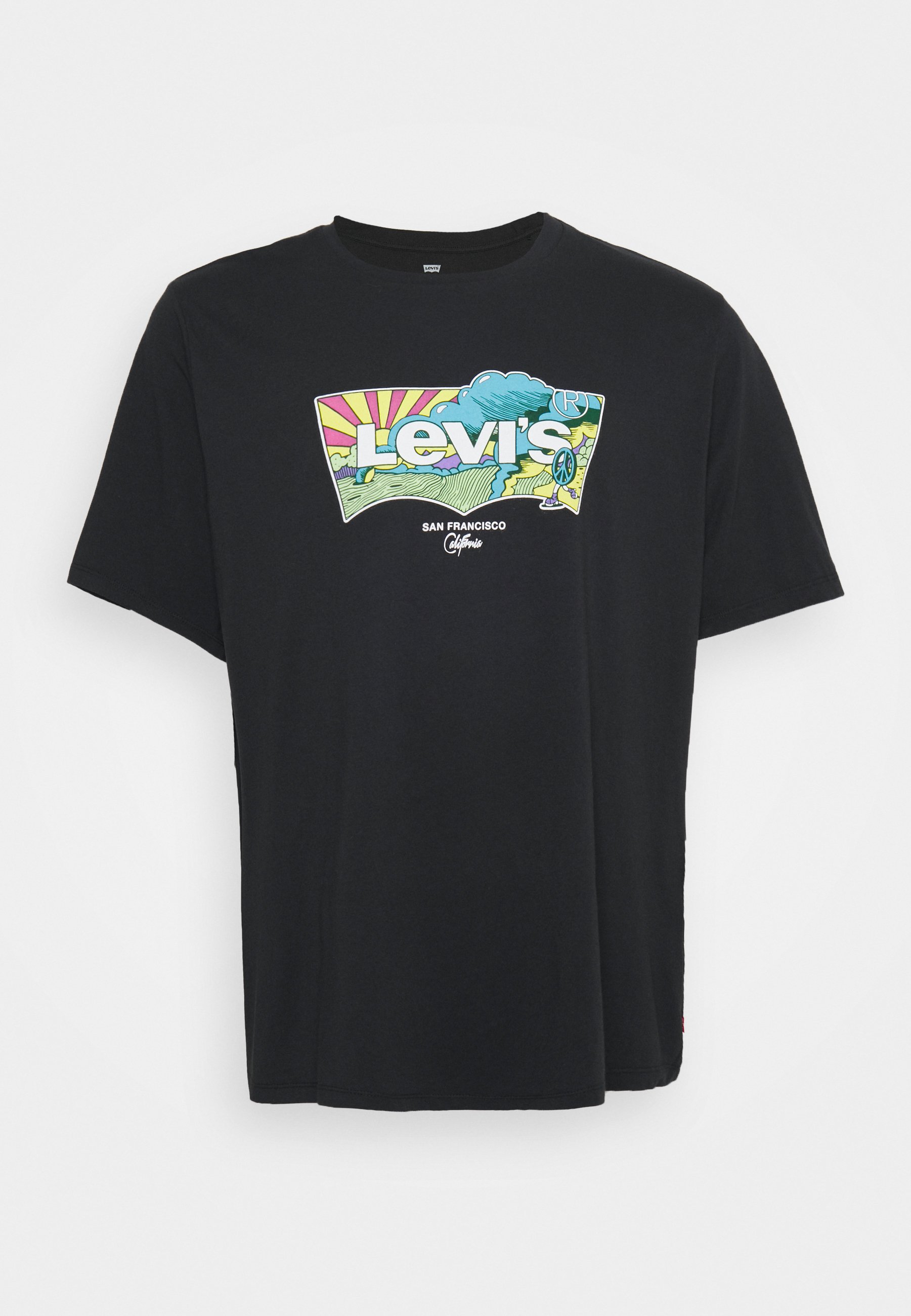 GRAPHIC TEE - Print T-shirt - caviar 