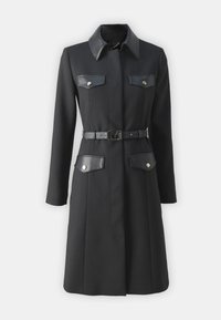 DILETTA BELTED LONG JACKET - Mantel - jet black