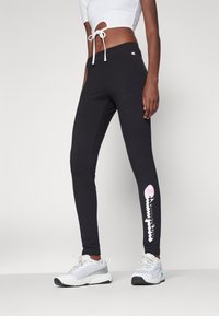 Champion GRAPHIC LEGGINGS - Leggings - black