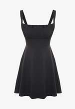 Trendyol - Vestito lungo nero con incrocio sul davanti Trendyol - Vestito lungo nero con incrocio sul davanti