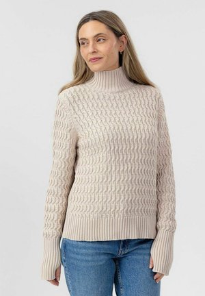 Holebrook LEAH TURTLE - Strickpullover - sandshell