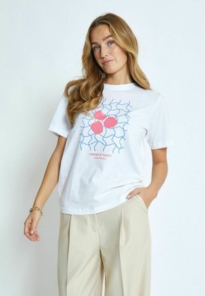 Print T-shirt - bittersweet red