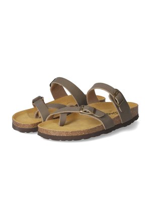 ZEHENTRENNER - T-bar sandals - grün