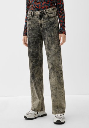 CATIE HIGH RISE WIDE - Jean droit - olivgrün