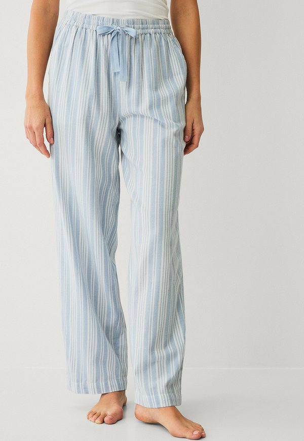 Nachtwäsche Hose - blau gestreift