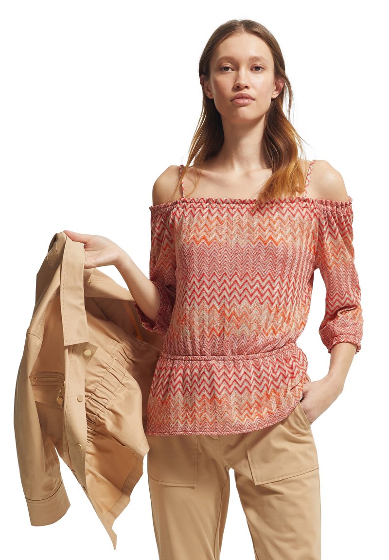 Damen Strickjacken | comma Strickpullover coral zic zac knit/lachs - DD97638 Damen Strickjacken | comma Strickpullover coral zic zac knit/lachs - DD97638