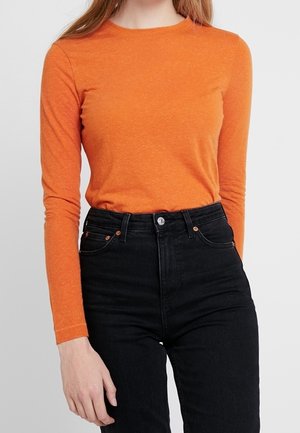 Langærmet T-shirt - orange