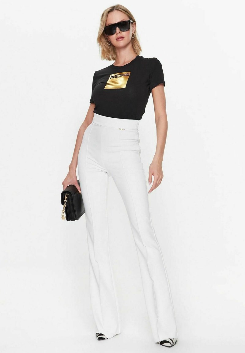 Just Cavalli T-shirt print zwart