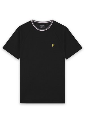 Lyle & Scott, TIPPED TRACK - T-shirts basic - jet black