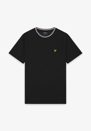 Lyle & Scott, TIPPED TRACK - T-shirt basic - jet black