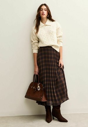 CABLE COLLAR - Strickpullover - cream