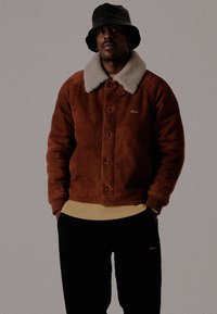 BLKVIS SCRIPT - Veste en cuir - brown