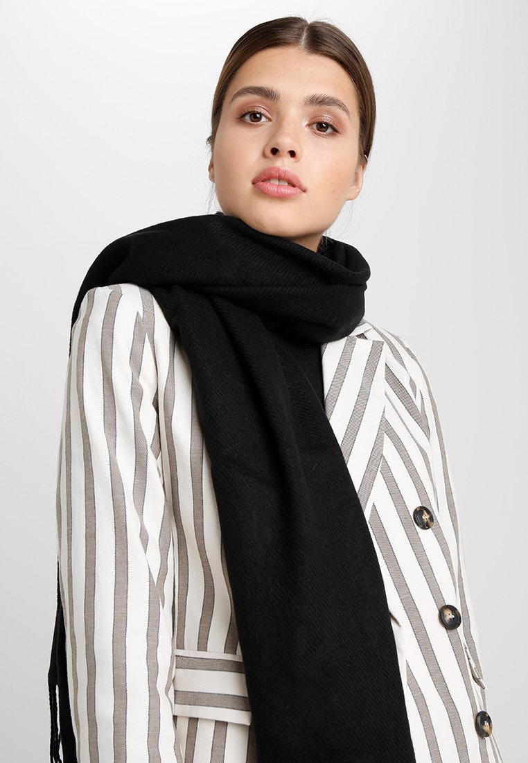 ONLY - ONLANNALI WEAVED SCARF - Sjal - black, Forstørre