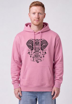 watapparel, MANDALA ELEPHANT UNISEX - Hoodie - bubble pink