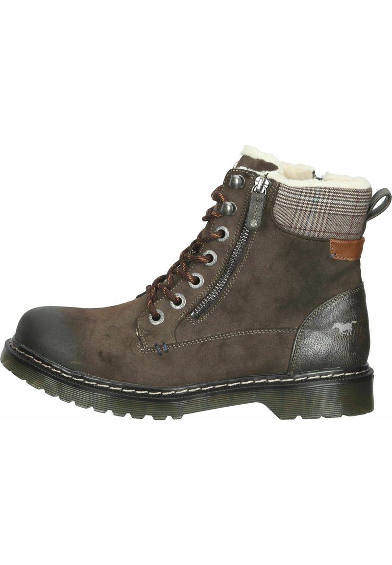 Bottes MUSTANG Pour Homme – Dessus Synthétique, Tige Cheville, Lacets | Bottes Casual Confortables Pour Quotidien, Loisirs