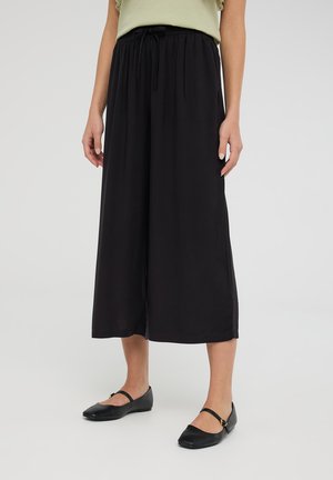 CULOTTE WITH DRAWSTRING - Pantaloni - nero