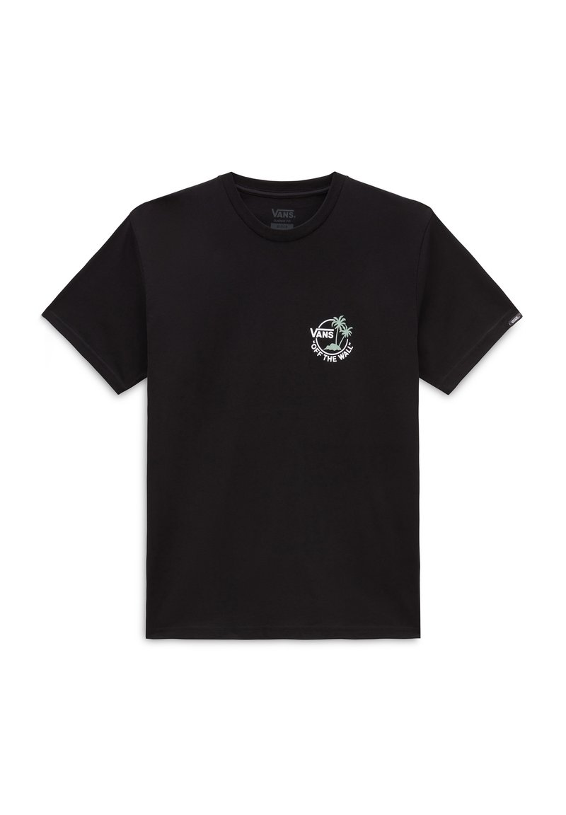 Vans - CLASSIC MINI DUAL PALM II SS - T-shirts print - black iceberg green, Forstør