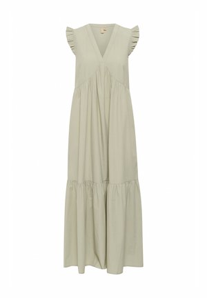 Culture CUOLENA SLEEVELESS FRILL - Hverdagskjole - seagrass