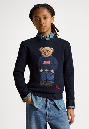 POLO BEAR COTTON SWEATER 8-20Y UNISEX - Maglione - navy