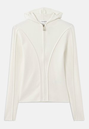 Victoria Beckham PIPING DETAIL HOODED - Sweatjacke - ivory
