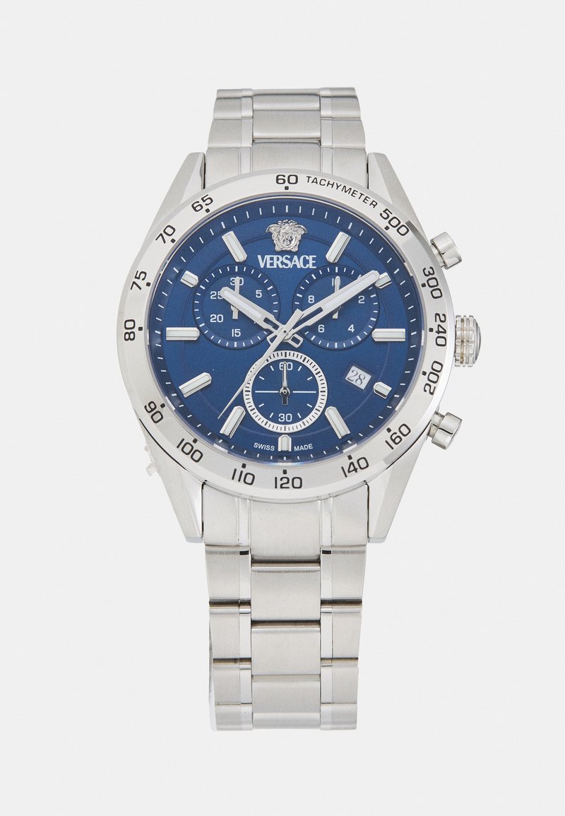 Versace V CODE - Kronograf - silver-coloured/blue