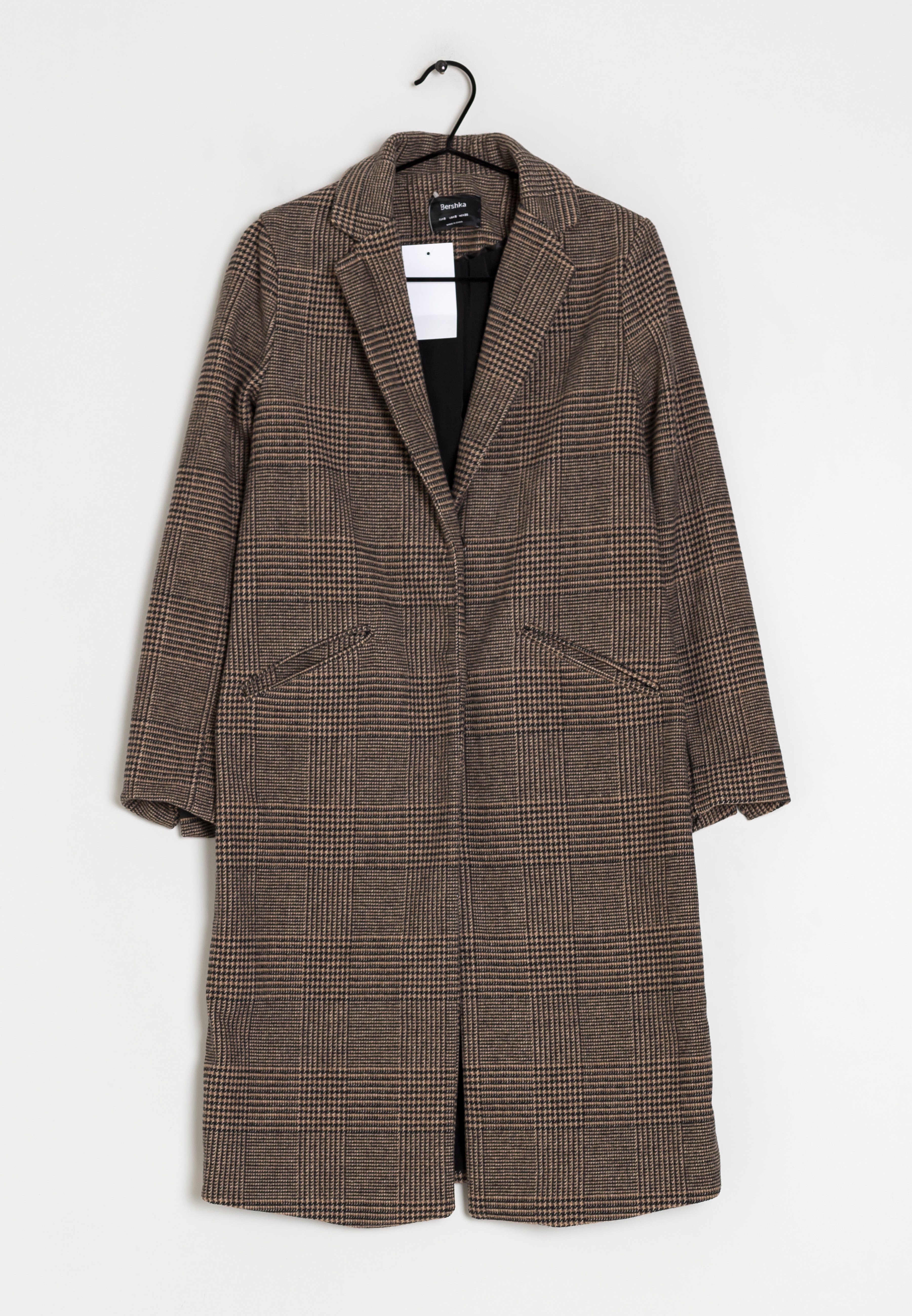 Bershka check coat