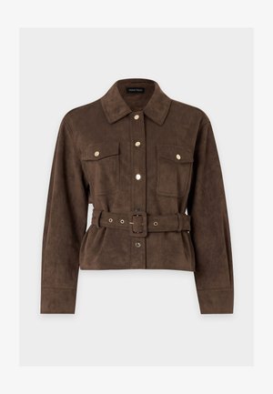 Anna Field by Zalando, Μπουφάν από συνθετικό δέρμα - brown