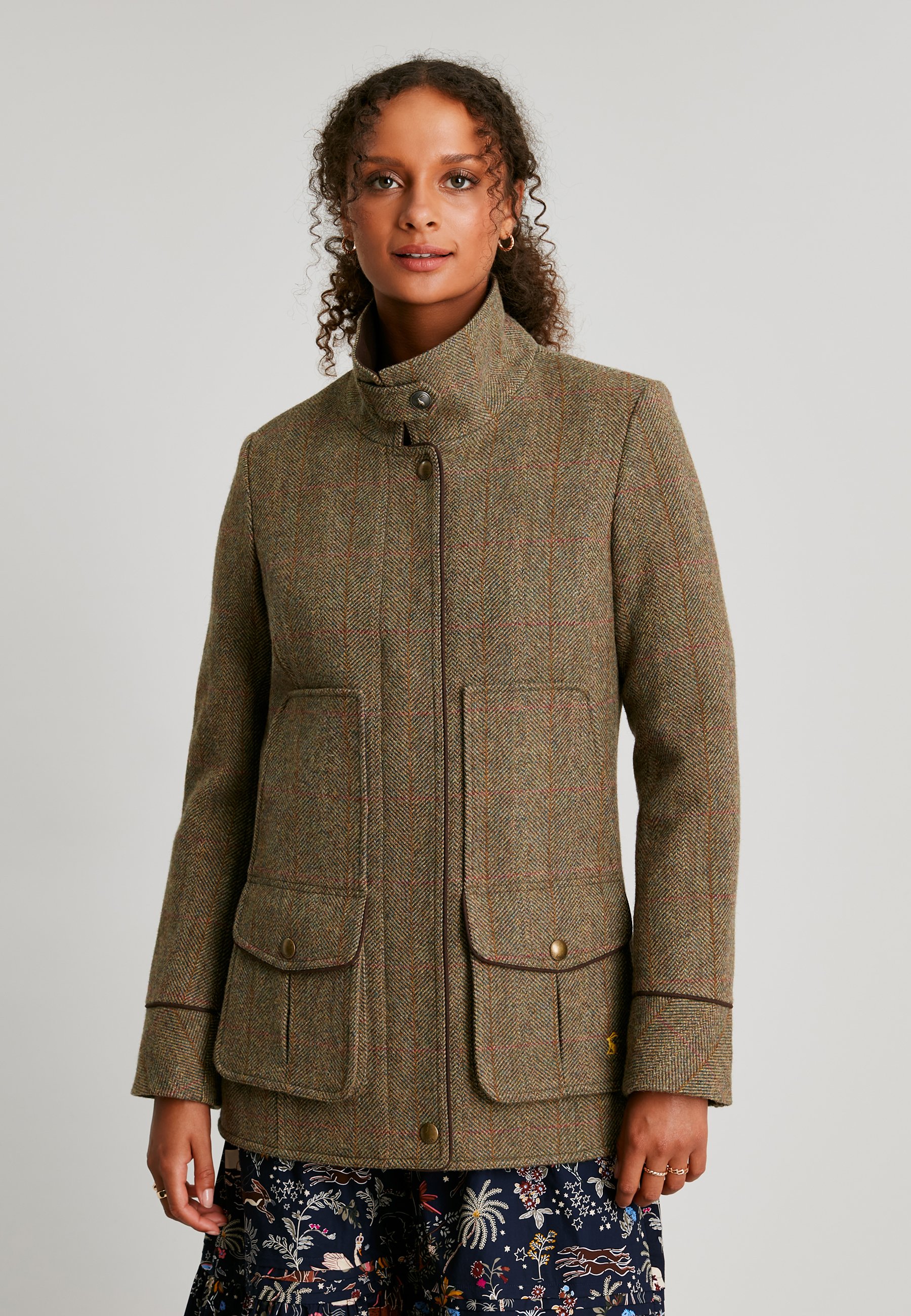 Tom Joule TWEED - Halflange jas - green tweed/groen - Zalando.nl