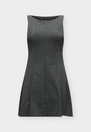 ONLY, ONLAZURA WAIST - Дневна рокля - dark grey melange