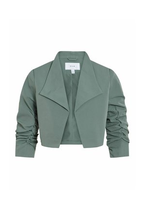 VILA, VIHER BIN CROPPED BLAZER - NOOS - Blazer - balsam green