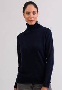 CASH-MERE - CASH-MERE ROLLKRAGEN PULLOVER - Pullover - marine blau Image miniature 1