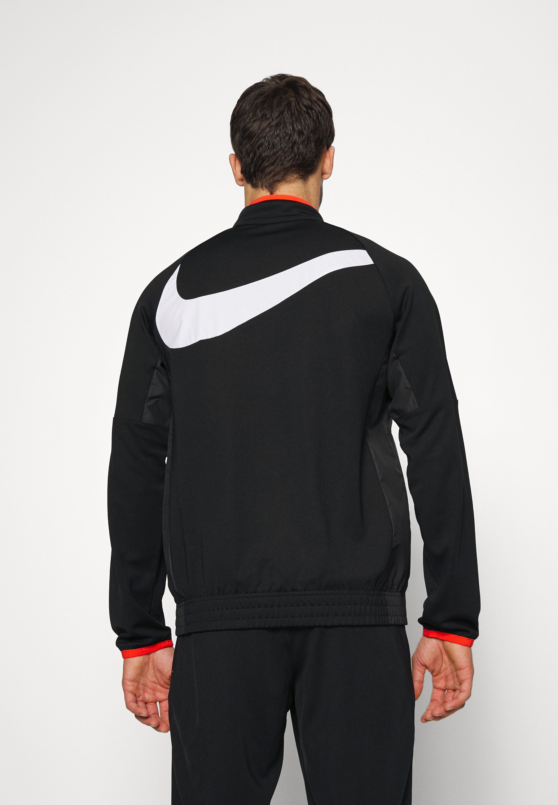 Nike Performance FC LIBERO DRILL SUIT - Tuta - black/habanero  red/white/nero - Zalando.it