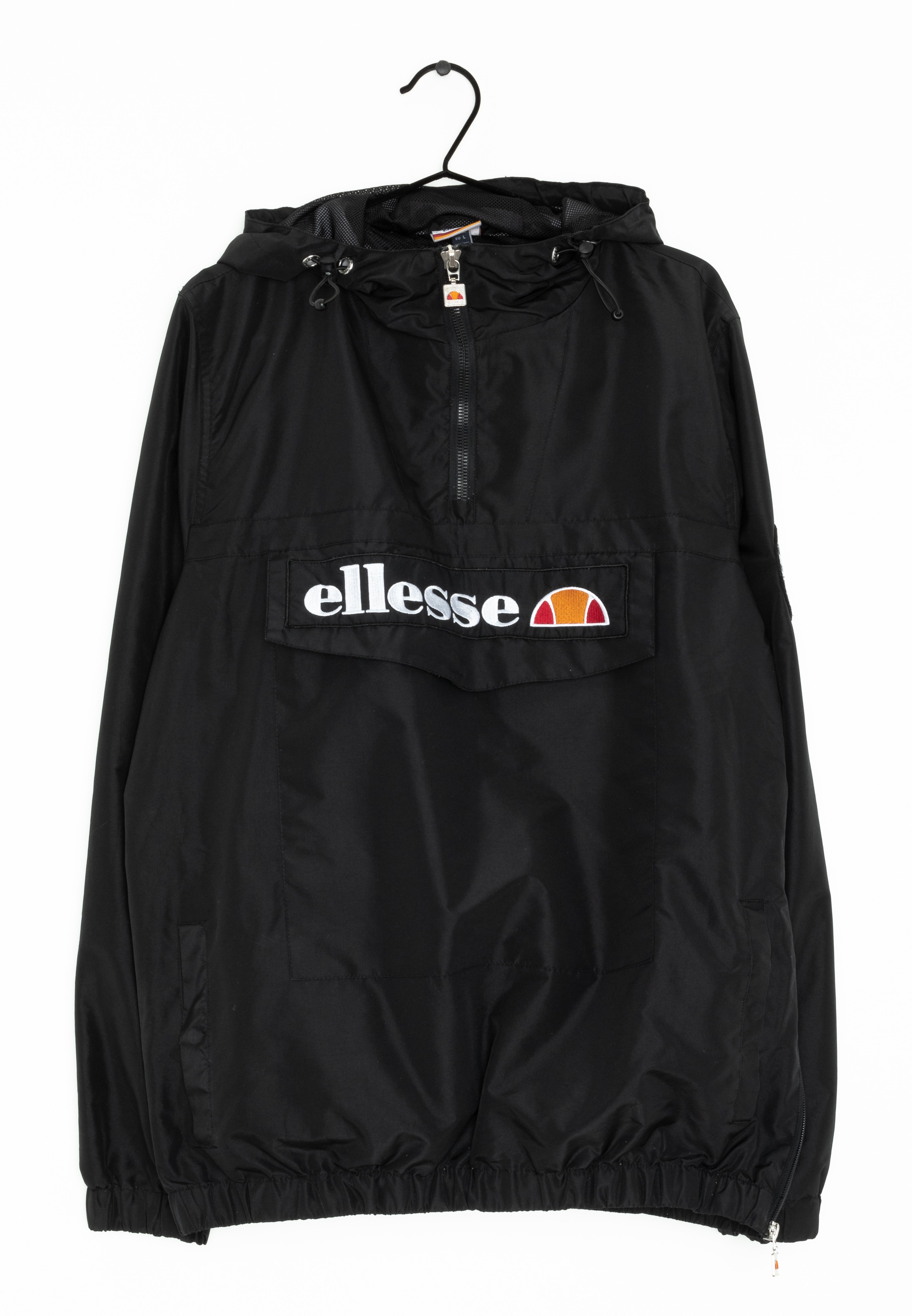 ellesse ブラック ナイロンジャケット Ellesse Herren Mont 2 Overhead Jacke, Schwarz | eBay