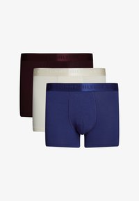 Unselected, blue ink/calico/deep burg