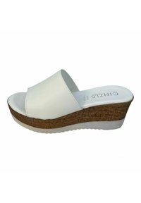 Cinzia Soft Ciabattine con tacco - off white