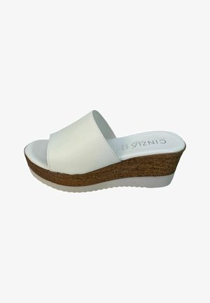 Cinzia Soft Ciabattine con tacco - off white