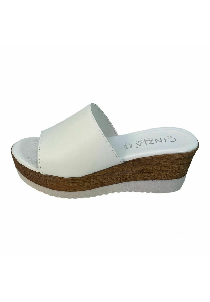 Cinzia Soft Ciabattine con tacco - off white