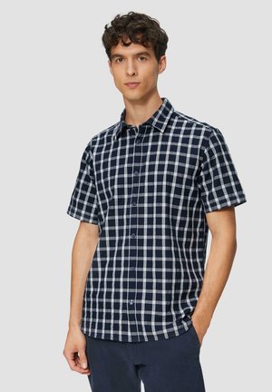 s.Oliver CHECKERED SHORT-SLEEVED   - Shirt - navy