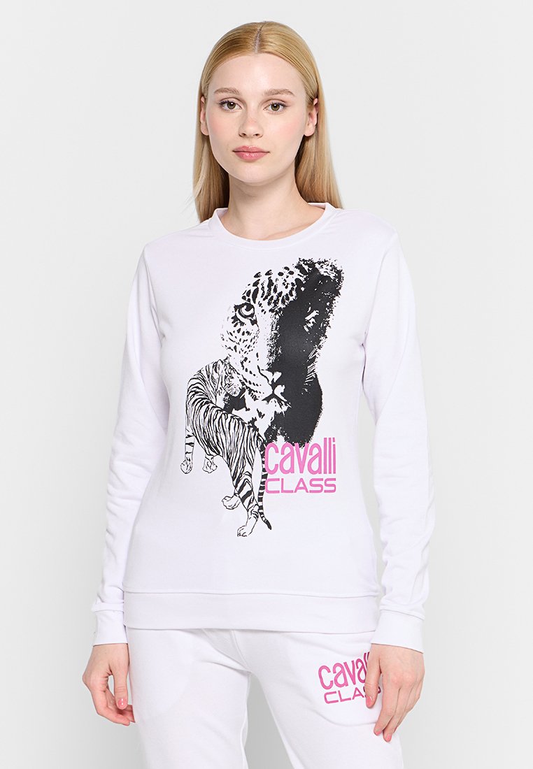 Cavalli Class Sweater wit Cavalli Class Sweater wit