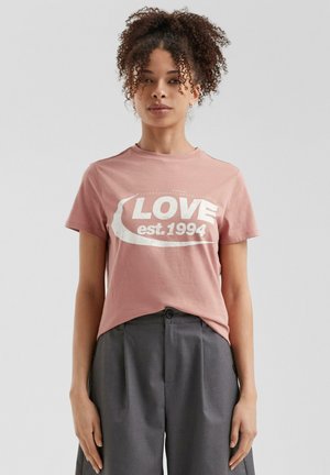 MIT FRONTPRINT - T-shirt imprimé - altrosa