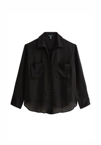 CURVES FRONT POCKET V-NECK - Chemisier - black