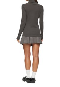 QS MIT ROLLKRAGEN - Longsleeve - anthrazit