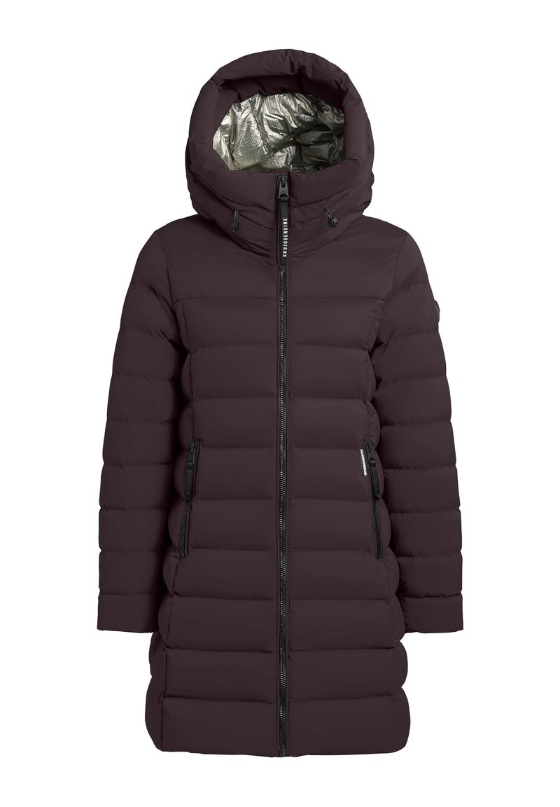 khujo Wintermantel donkerpaars