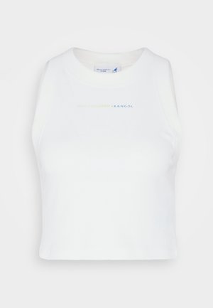 Marc O'Polo DENIM, SLEEVELESS CHEST PRINT - Top - egg white