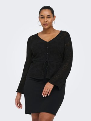 ONLY Carmakoma CARISABELLA  - Strickjacke - black