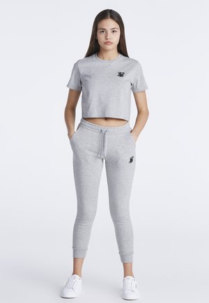 SIKSILK Crop Tee - Jednoduché tričko - grey marl