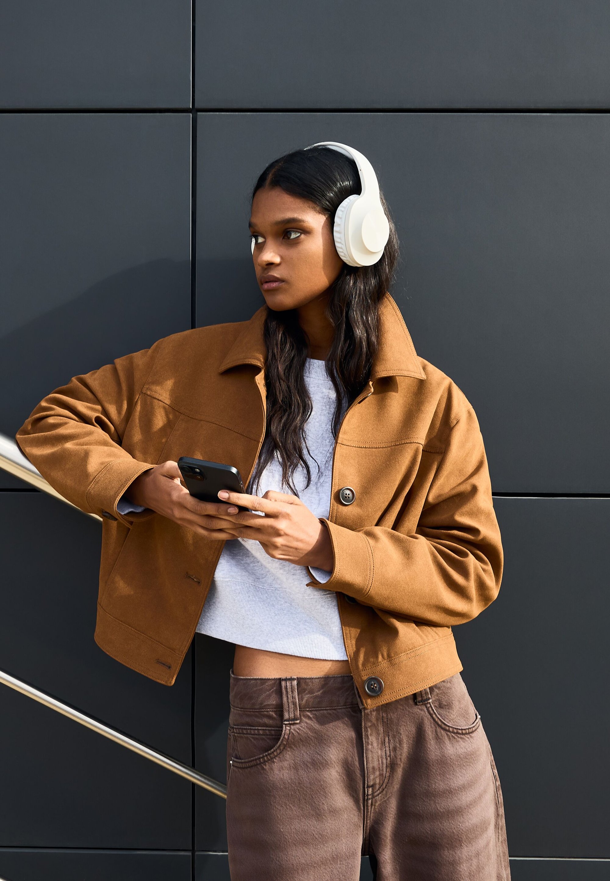 Dark Brown Zalando Bershka Mantel Mantel In Braun Bershka
