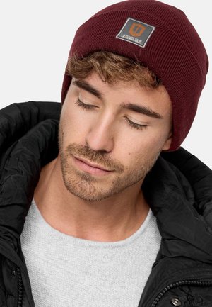 INDICODE JEANS, INDICODE JEANS MÜTZE VULCANO UNISEX  2 PACK - Mütze - bordeaux navy