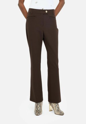 HIGH-RISE - Pantaloni - brown